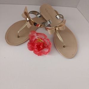 CL by Laundry Bow Flip Flop Sandals